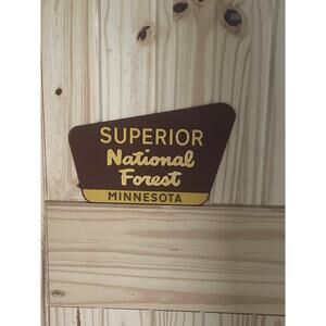 Superior National Forest Minnesota Sign 3D Printed